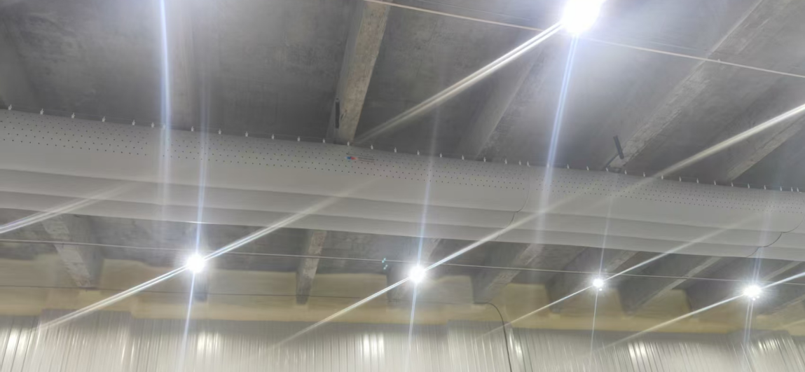 米希织物风管助力长凯胜冷链物流基地